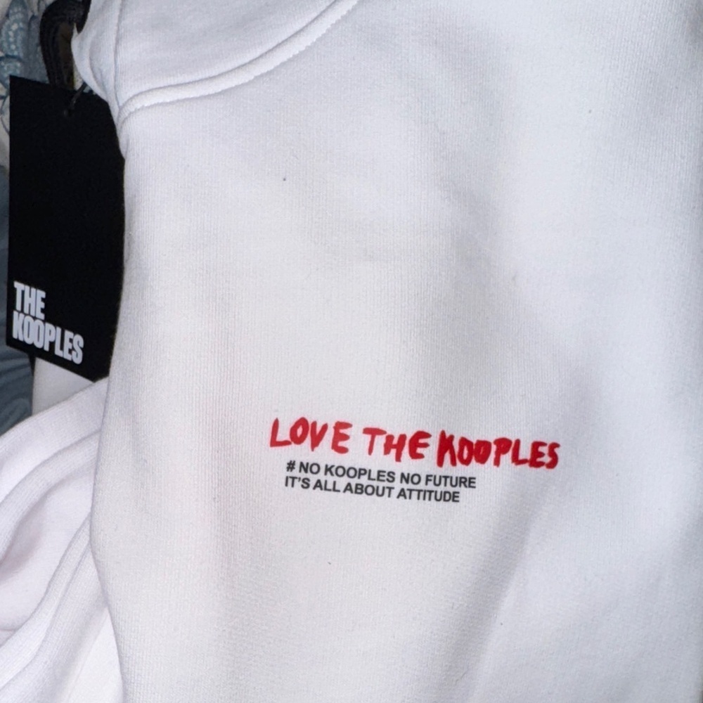 The Kooples RED White BLACK HOODIE *PURCHASED PARIS 2023 *PRICE FIRM KITH vans - Picture 7 of 7